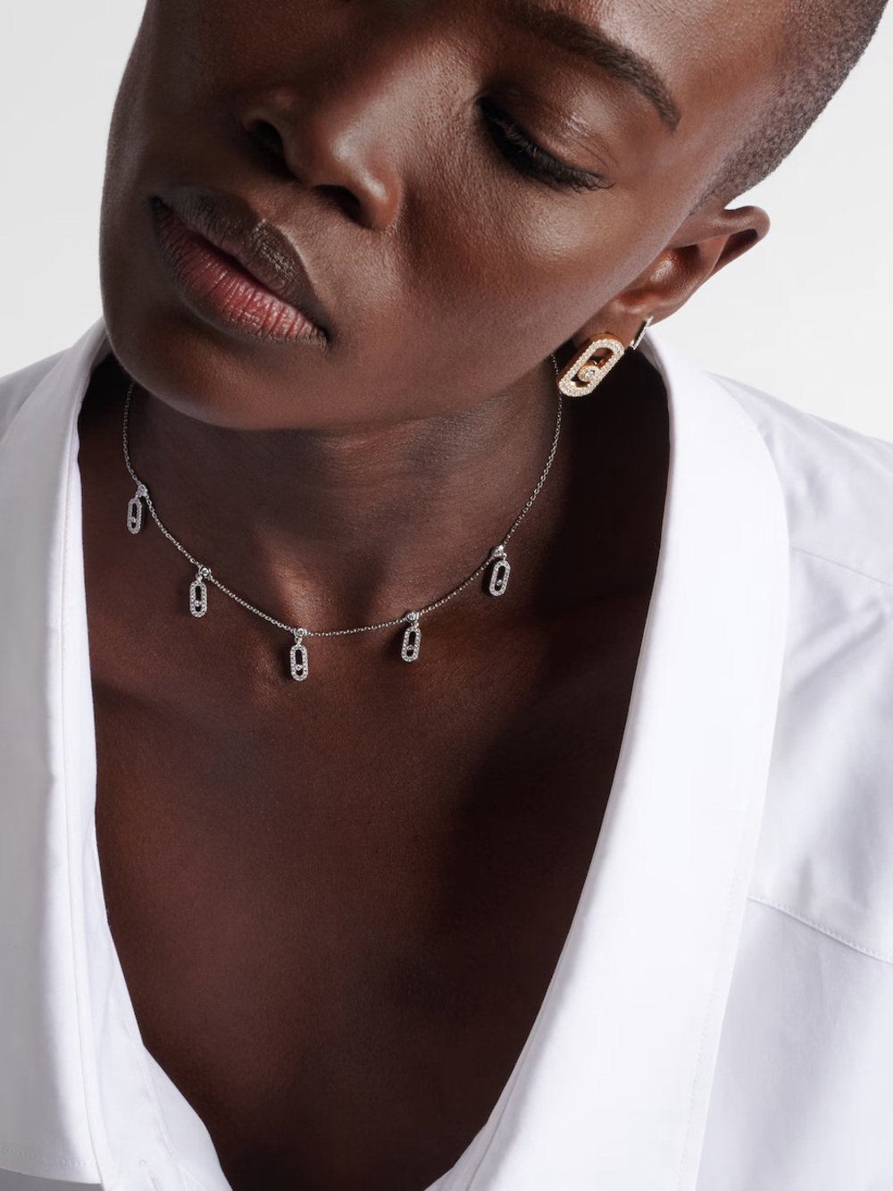 Messika Move Uno 5-pendant Tassel Choker Necklace
